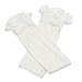 Jelinda® Girl's Cotton Lace Button Boot Cuffs Toppers Leg Warmer Socks (White)