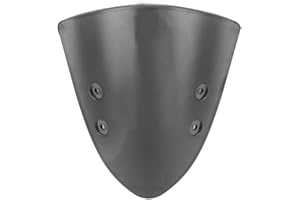 Aiggend Parabrisas de motocicleta, parabrisas negro para motocicleta pequeña para Kawasaki ER-6N ER6N 2012-2014, negro
