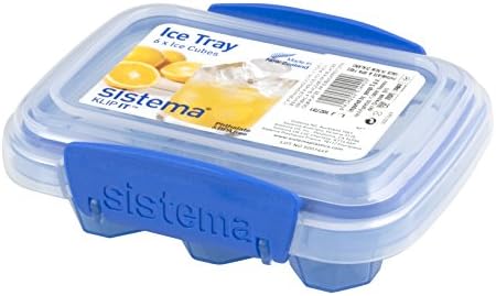 Sistema 51440 Klip It Ice Maker, Polypropylene, 6 Pieces, Blue