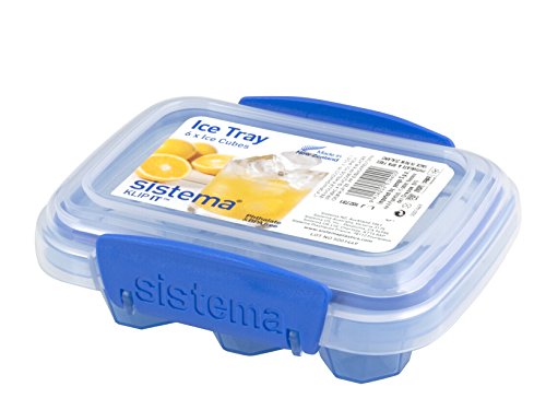 Sistema 51440 Klip It Ice Maker, Polypropylene, 6 Pieces, Blue
