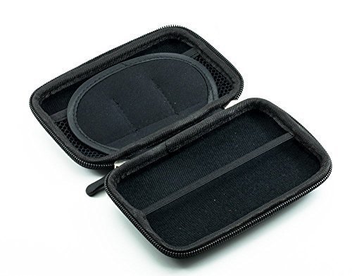 QUMOX Schwarz 2.5 HDD Nylon-Tasche für tragbare Festplatte Fall zwei Reißverschlussen - 4