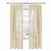 Produktbild WOLTU VH5864sd-2, 2er Set Gardinen transparent mit Schlaufen Leinen Optik, Doppelpack lichtdurchlässige Vorhänge Stores Fensterschal für Wohnzimmer Kinderzimmer Schlafzimmer Küche, 140x225 cm Sand