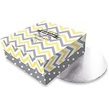 Lily Cook KP5236/1WEB-Caja para pastel-Soporte de cartón, 25,5 x 25,5 x 10 cm