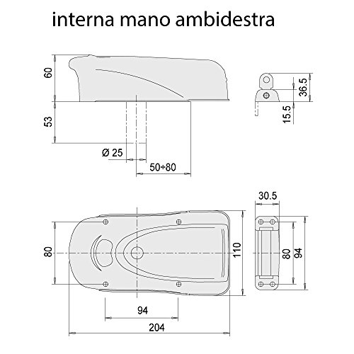 Cisa - Cerradura Electrica Metal 1A731.00.0