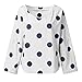 Produktbild Supertong Damen Leinenhemd Oversized Rundhals Langarm Polka Dot Bluse T Shirt Damen Sommer Tops Einfarbig Retro Leinen Langärmliges Hemd Mode Große Größe Lose Freizeithemden Oberteile