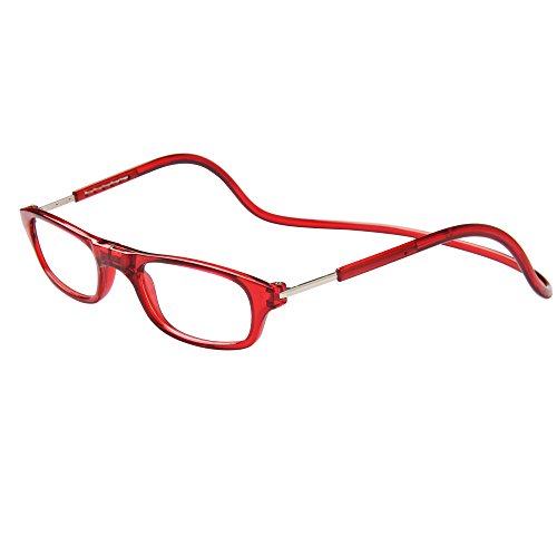 Preisvergleich Produktbild Jee Retro Lesebrille herren damen Brille Magnet reading glasses OL02(rot,+2.50)