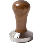 51 mm Ahşap Saplı Tamper Cafe Bar Barista Ekipmanları Kahve Espresso Temper İnox Paslanmaz