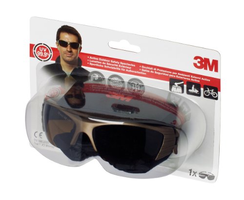 3M FX2BC Fuel X2 Design-Schutzbrille für leichte Reparaturarbeiten, Antikratz- und Antibeschlagbeschichtung, Bronze getönt - 4