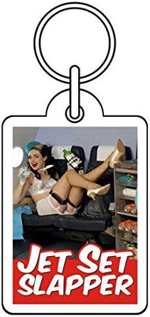 Jet Set Slapper Funny Keyring