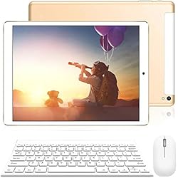 Tablet 10 Pulgadas 4G WiFi 2GB de RAM 32GB de Memoria Android 7.1 Quad-Core Batería 8500mAh Dual SIM Bluetooth/GPS/OTG Tablet de función de llamada Youtube Netflix