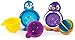 Produktbild 5 Piece Set Includes: 2 Floating Friends, 2 Scoop And Strain Cups And 1 Spinner Ball - Munchkin Lazy Buoys Bathtub Toys by Munchkin