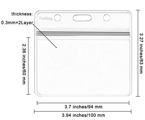Lote de 50 fundas de pl stico para insignias y acreditaciones de Fushing color transparente Small Lote de 50 fundas de pl stico para insignias y acreditaciones de Fushing color transparente Small