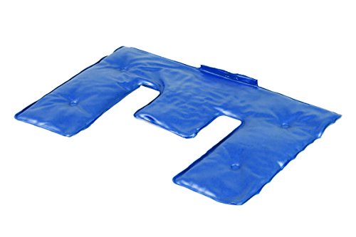 Schweriner Naturheil Nackenkissen mit Fleecebezug, Nackenwärmer mit Moorfüllung (Grau)