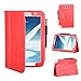 Produktbild TECHGEAR Klappetui aus Kunstleder für Samsung Galaxy Note 8.0 N5100/N5110 mit Standfunktion/Bahn Rot