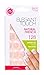 Elegant Touch Natural French Pre Glued Nails Number 128, Small/Pink