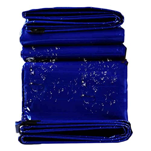 Preisvergleich Produktbild Blaue Hochleistungsplane-wasserdichte Plane, Kampierende Regensichere Lichtschutz-Plane Im Freien / LKW-regensichere Plane / Wasserdichter Stoff des Hauptdachs (Color : Blue, Size : 3×3m)
