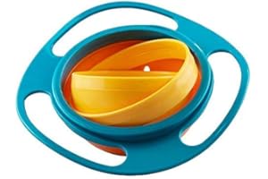 Gearmax Ciotola per la Tranning del Bambino, Baby Trainning Tavola Universale 360 Rotazione Spill-Proof Ciotola Giroscopio Piatti Ciotole