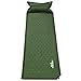 MoKo Selbstaufblasbare Luftmatratze, Wasserdicht, Leicht und Gemütlich Sleeping Pad Luftbett mit aufblasbarem Pillow für Outdoor Camping, Wandern, Reise, Trekking, Armee Grün, 185 x 60 x 2.5 cm