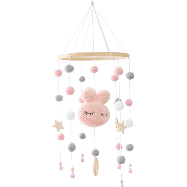 Baby Bed Hanging Rattles DIY Toys Hanger Hanging Baby Crib Mobile Bed Bell Toy Holder 360