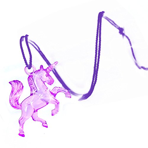 German Trendseller® – 6 x Magische Einhorn Halsketten ┃ NEU ┃ Transparent ┃ Mitgebsel ┃ Kindergeburtstag ┃ 6 Stück - 4