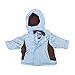 Baby Snow Suit 6-12 Months Ski Jacket & Salopettes Pants, Weather Resistant Light Blue/Brown