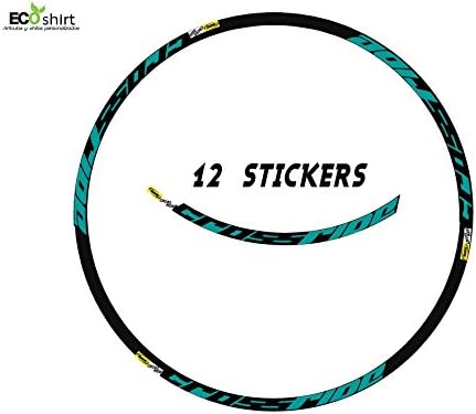 Ecoshirt UV-NH7N-HIGP Stickers Rim Mavic Crossride 27.5 Inches Am15 B Adesivi Decal Aufkleber MTB Stickers Bike, Turquoise Blue 27.5 Inches