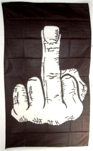 FLagge Fahne Stinkefinger Fuck Off 90x150cm