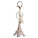 Generic Creative Design Crystal Eiffel Tower Key Ring Chain Car Key/Bag Pendant RS.435.00