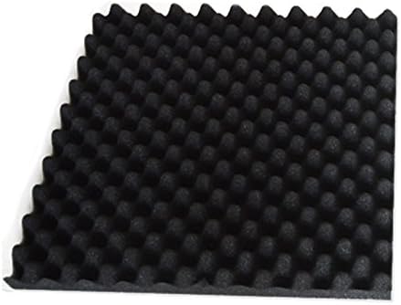 Music Soundproofing Absorption Treatment Sponge Foam for Acoustic Studio KTV , 1 pc (Black)