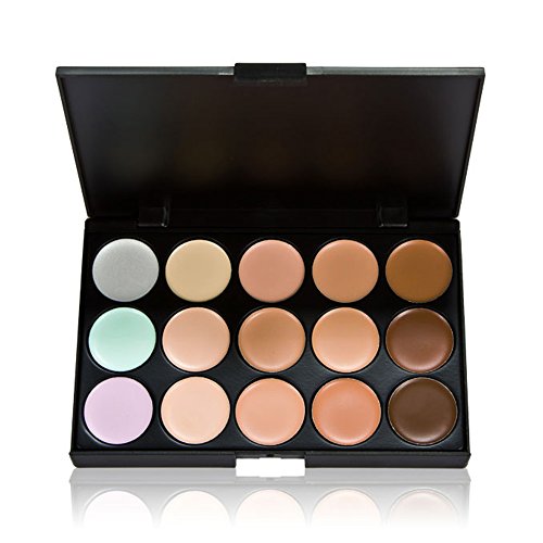 Anself 15 Farbe Concealer Abdeckcreme Makeup Palette für schönes Schminken - 2