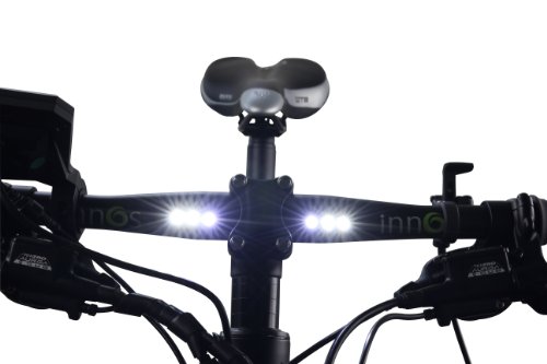 LED, Lenker mit Tagfahrlicht, NEUHEIT!, zertifiziert nach EN 14766, ähnlich LightSKIN, MTB, Cross, Downhill, Breite 610 mm, Durchmesser 31,8 mm, getrennt schaltbar, Dauerlicht und Blinken, Lenkstange, Lenker, Fahrradlenker - 2