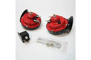 BOLOROMO Car Twin Dual Double Electric Tone Air Horns 12v Relay