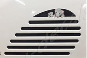 EU-DECALS - MIOVESPA COLLECTION Vespa Gts 125 200 250 300 Gtv Trasero Lado Derecho Extensión Ratón Pegatina Familia Pegatina Pegatina Laminada Fotografía en Vespa