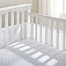 BreathableBaby 4 Sided Cot Mesh Liner (White)