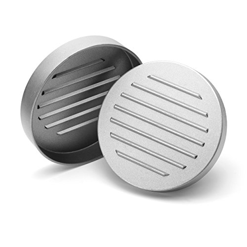 Kimedo® Premium Hamburgerpresse | 12cm | Grillzubehör Presse für gleichmäßig geformte Hackfleisch Patties Frikadellen Buletten Cheesburger Fleischküchle | Burger Maker Patty Former - 3