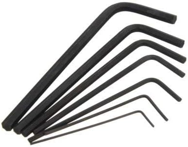 RanDal 7Pcs 0.7Mm-3Mm Mini Micro Hexagon Hex Allen Key Set Wrench Screwdriver Black