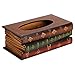 Produktbild JUNERAIN Retro Holz Buch Form Tissue Box Rechteck Serviette Papierhalter Aufbewahrungskoffer