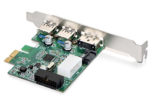 DONZO LT303 PCI Express Karte / PCIe Adapter mit 2 Port USB 3.0 extern + eSATA extern + eSATA Stromversorgung intern + 20 Pin USB 3.0 + 4 Pin Stromversorgung mit NEC UPD720201 Chipsatz - 8
