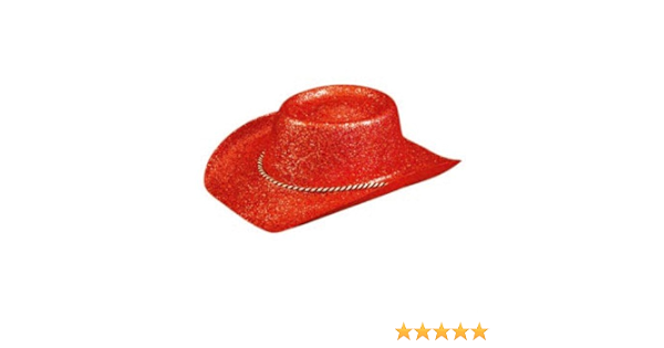 Hat Glitter Cowboy (Adult) Red for 