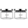 Borosil Glass Jar - 300 ml, Set of 2, Clear