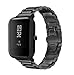 Price comparison product image For Xiaomi Huami Amazfit Bip Youth Watch Wristband, Prevently New Creative Fashion Stainless Steel Bracelet Watch Band Strap For Xiaomi Huami Amazfit Bip Youth Watch (Black)