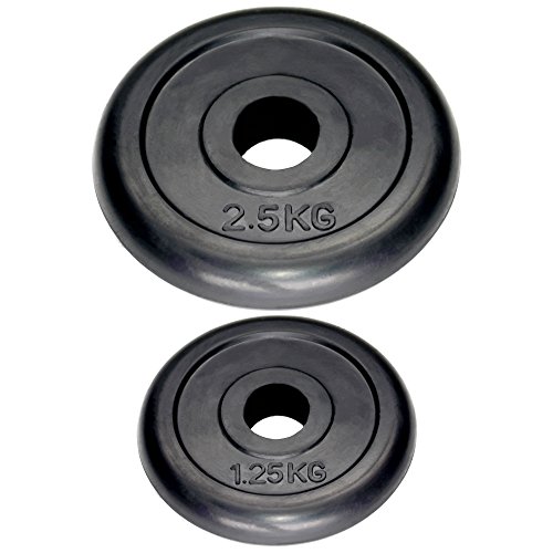 FOURSCOM® Gummi Kurzhantel Set 20Kg/ 30Kg Hantelscheibe aus Gusseisen mit Gummibeschichtung und Kurzhantelstangen, verchromt, gerändelt mit Sternverschlüssen - 4