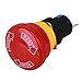 Produktbild BQLZR Red Mushroom Cap 1NO 1NC Emergency Stop Push Button Switch 250V 6A 16mm Hole