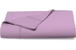 ‎PIZUNA Pizuna 400 Fadenzahl Baumwolle bettlaken 230x280cm Staubigar Lavendel,100% Langstapelige Baumwolle betttuch Weiche mako Satin, bettlaken ohne Gummizug (100% Baby blau Baumwolle betttuch 230 x 280cm)