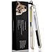 KIPOZI Pro Hair Straighteners 230 Digital LCD Titanium Flat Iron Anti Frizz Hair Styler Dual Voltage,Instant Heat Up (Gold)