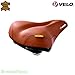 Produktbild 01050404 Velo Plush Fahrradsattel Sattel echtes Leder mit Elastomerfederung