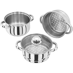 Judge Hx01 16 Centimetre cuiseur Vapeur 3 Niveaux avec Ensemble de Couvercle en Verre
