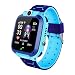 Produktbild TDORA wasserdichte Kinder-Armbanduhr, Anruf SOS, Anti-Verlust-Alarm Spiel-Kamera, Kinder-Armbanduhr, GPS-Tracker, Uhr, Handy, 4,4 cm, HD-Spiel, Digitale Smartwatch für Mädchen Jungen und Kinder