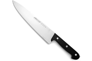 Arcos Serie Universal - Coltello da Chef Coltello da Cucina - Lama Acciaio Inossidabile Nitrum 250 mm - Manico Polioxymetilene (Pom) Colore Nero