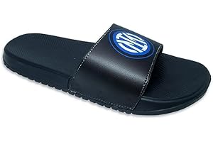 Soho Milano Ciabatte a fascia Uomo e Ragazzo taglia da 40 a 45 FC Inter - pantofole casa, ciabatte mare o piscina - Idea regalo Inter per tifosi Interisti